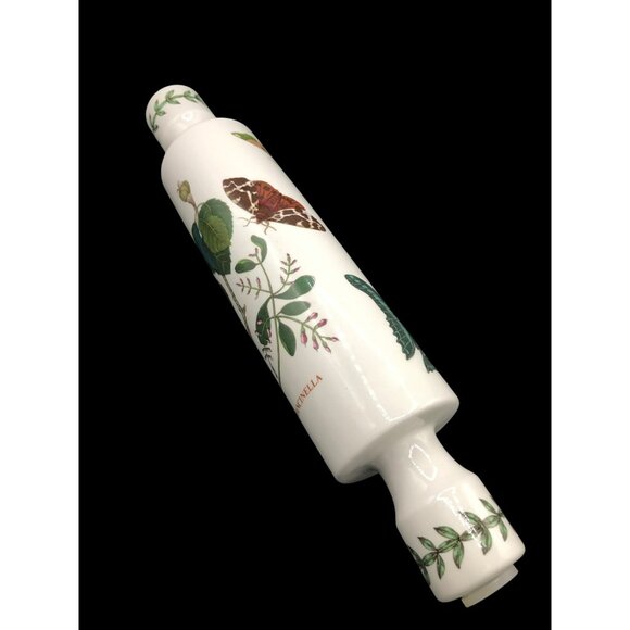 Portmeirion Ceramic Ice Water Rolling Pin Botanic Garden Mancinella Tree 14" x 3 - Picture 2 of 9
